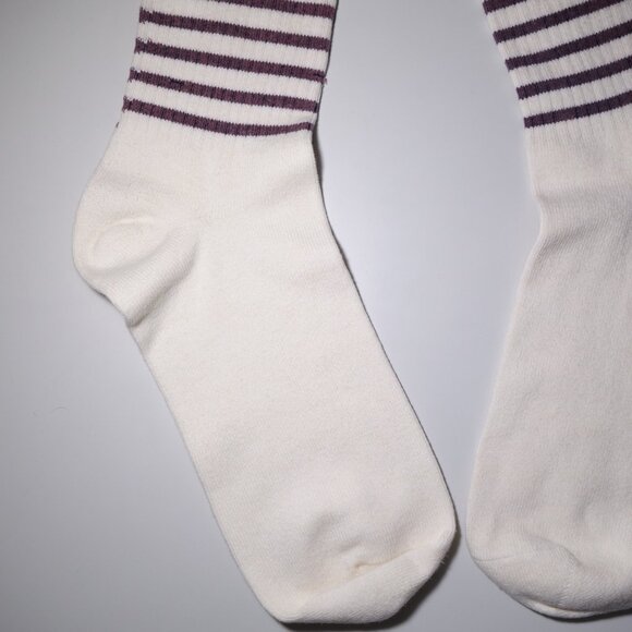 Vintage Polo by Ralph Lauren Stripe Embroidered Anchor Nautical Cotton Socks - Picture 11 of 11